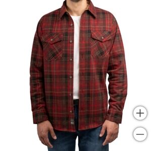 (5)Jachs Men's Flannel Plaid Shirt Jacket